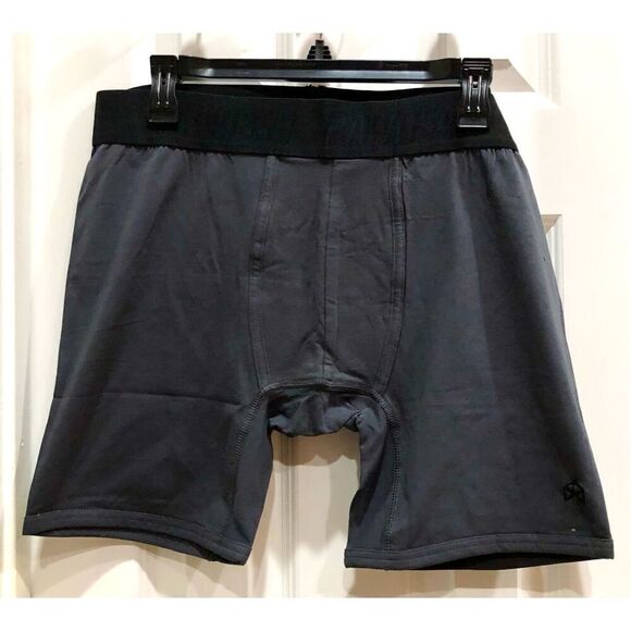 RAWGEAR - NWT - M Sz XL Grey Boxer Brief w/Black Elastic Waistband. Super Soft! - Picture 2 of 12